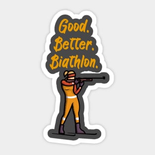 Good Better Biathlon Sticker